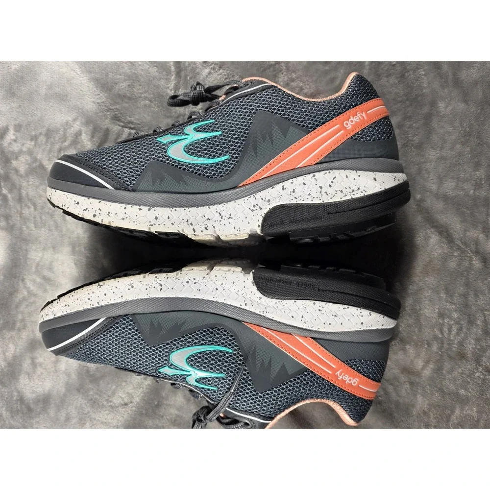 Gravity Defyer GDEFY Sneakers Womens 9‎ Grey Teal Versoshock Walking Shoes